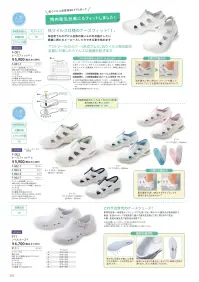 フォーク F-002-2 ナースフィットII かかとをつぶしても履ける脱ぎ履きしやすい2ウェイ型。スニーカーのようにしっかり履いたり、かかとを踏んでサンダルのように履いたり、履き分け自在の2ウェイタイプ。通気性に優れた両サイドスルーデザインと、エアクッション入りで履き心地抜群。 関連情報 カタログ 218ページ