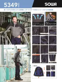 桑和 5349-06 EFベスト（ファン・バッテリー別売） 関連情報 カタログ 28ページ