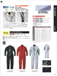 日の丸 4200-030 続服（SD4200-030） ストレッチ性・耐久性・上質感の新しいバランス肩・腕・肘の動きやすさを追求した「モビリティカット」採用ノーフォークなしで、前方・上方の腕の動きがスムーズ。その仕掛けは主にバックスタイルにあり。「フロントキッチリ、バックノビノビ」後身頃と機能的なラグラン袖、脇から袖下のパーツをストレッチ方向に裁断する事により、左右の袖口から袖口まで、ウエストから脇や袖口まで、一気にグーンと伸びる設計。ツッパリストレスからの解放感。・袖口ドットボタン・両胸縦ファスナー・ウエスト調整ドットボタン・左袖ペン差し・環境に配慮した生地（クラボウ徳島工場）使用・胸ポケットサイズ（左右:W14 H16.5）※サイズによってポケットの大きさが異なります。・製品重量:690ｇ（LLサイズで軽量）当商品の色はシルバー×ネイビーです。生地にジェットエアーを採用し、春夏時季におすすめな同デザイン商品もございます。・8200-010・8200-020・8200-030 関連情報 カタログ 51ページ