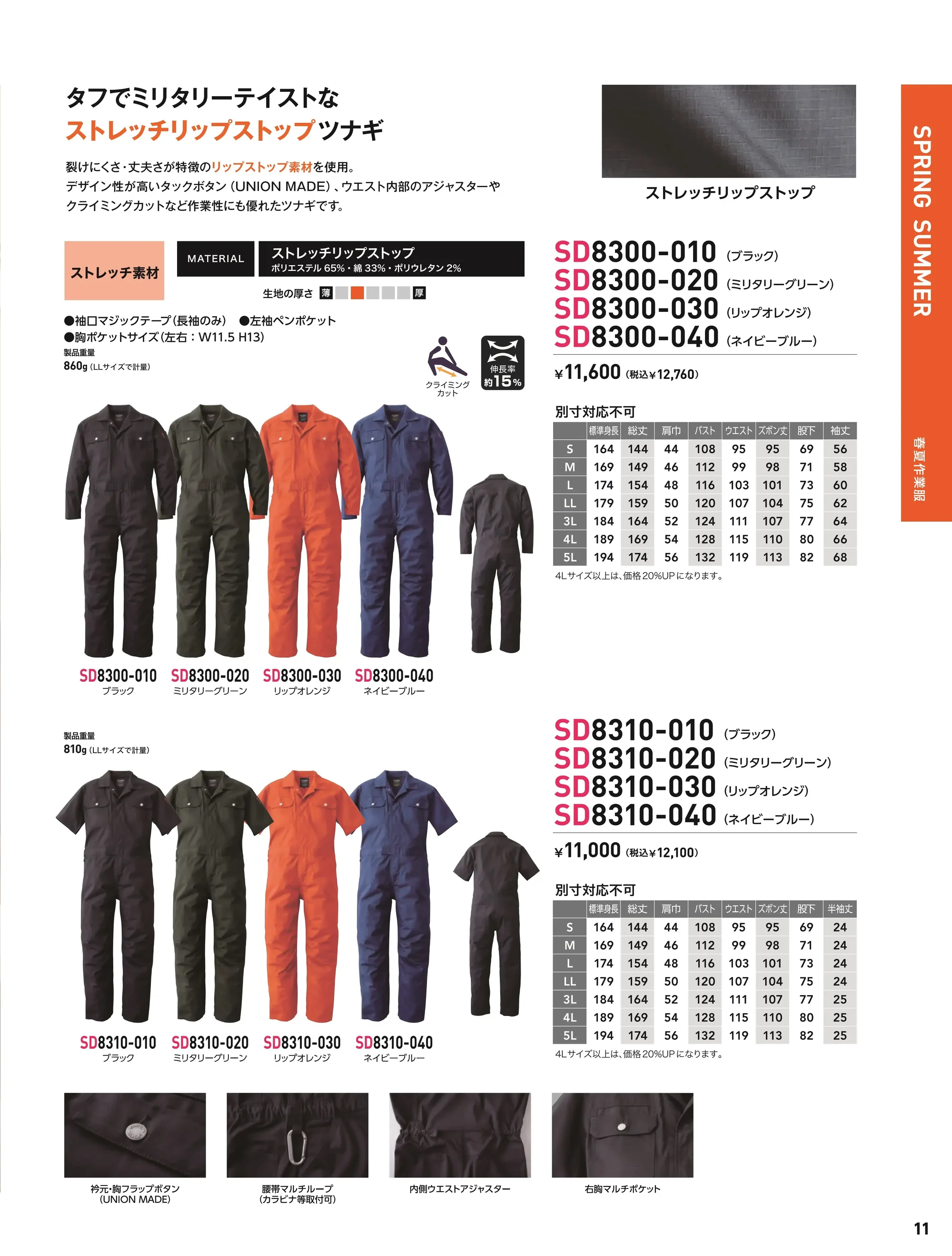 ソルディ(日の丸) 8310-030 続服(SD8310-030) 関連情報