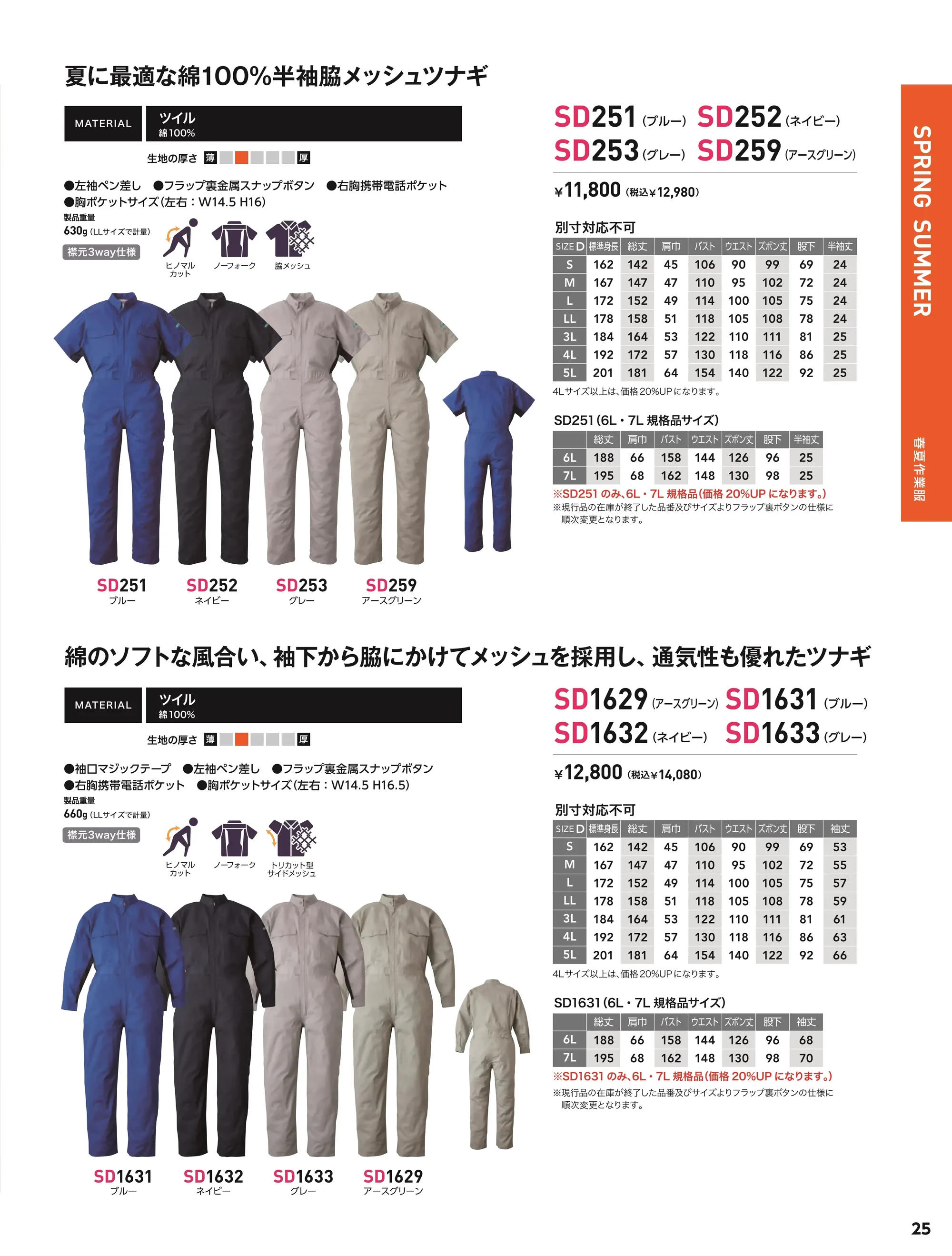 ソルディ(日の丸) 1632 サマー続服(SD1632) 関連情報
