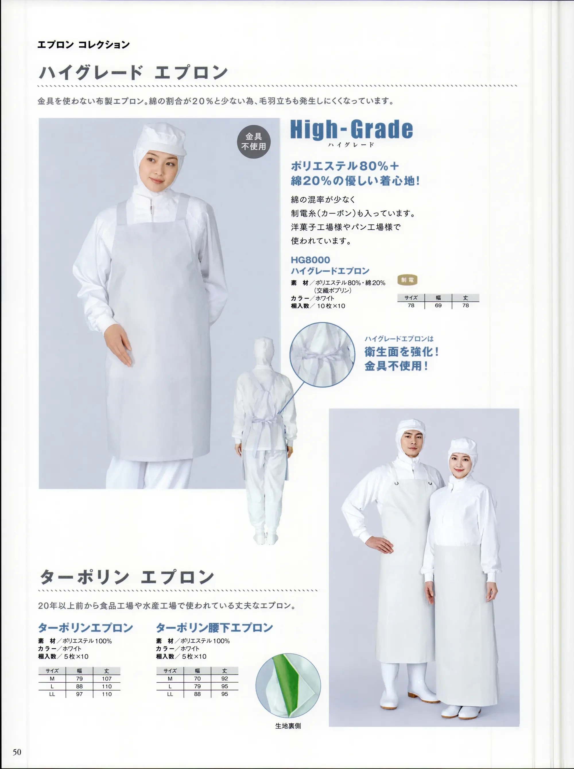 国立 TPRAP ターポリンエプロン（5枚入） 関連情報 カタログ 50ページ