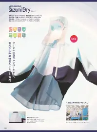 サーヴォ SZ365-NB 長袖ジャンパー（フード一体型）（ネイビー×アイスブルー） 関連情報 カタログ 42ページ