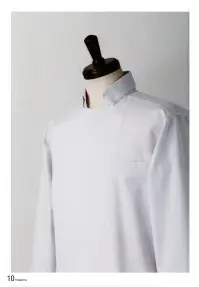 傳馬屋 C180-10 コックコート衿付 長袖 関連情報 カタログ 10ページ