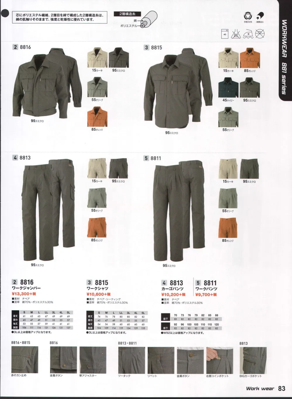 ユニフォーム1 Ts Design 藤和 のカーゴパンツ ベトナムパンツ 13 ユニフォーム1 Ts Design 藤和 のカーゴパンツ ベトナムパンツ 13