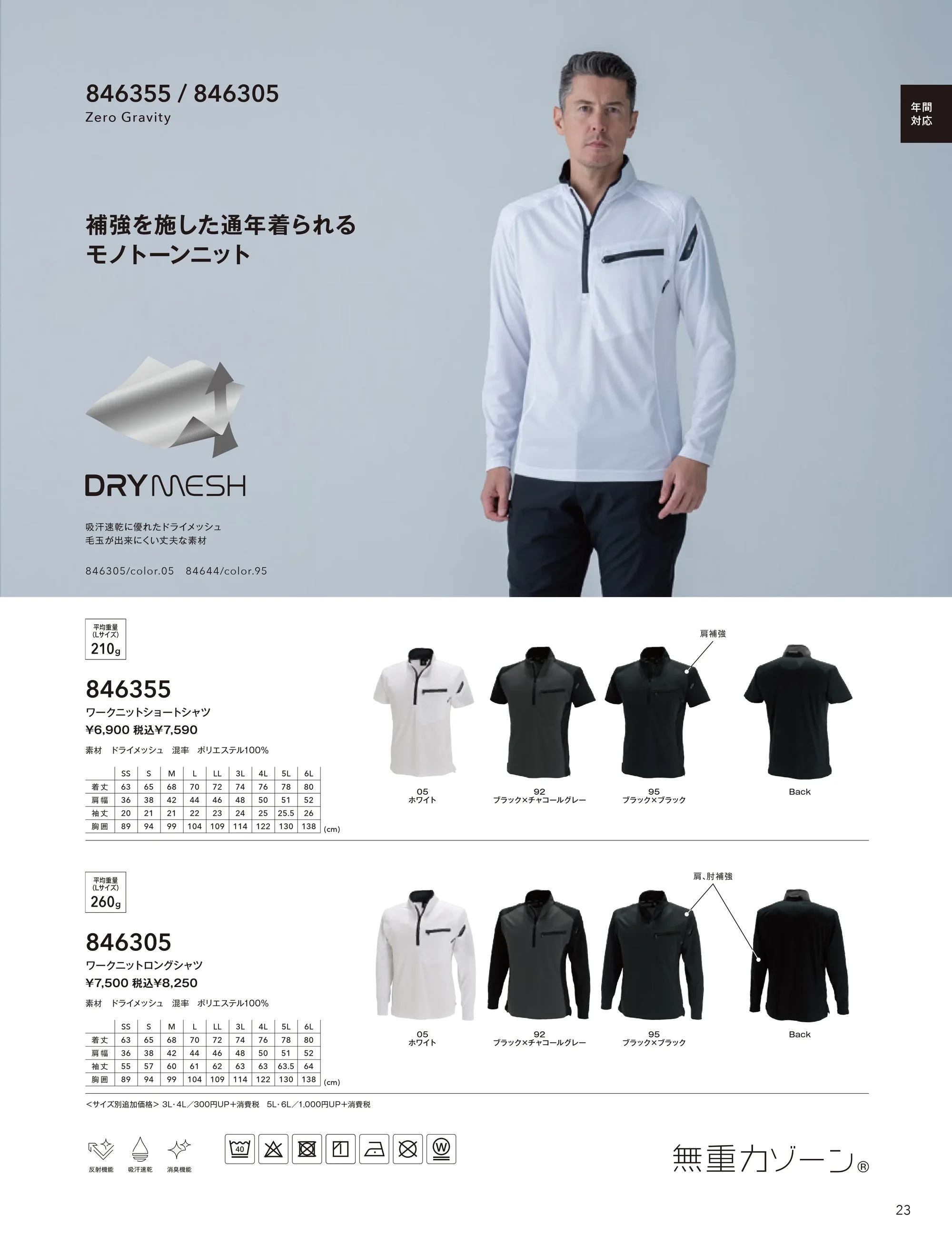 TS DESIGN 846355 ワークニットショートシャツ 関連情報 カタログ 23ページ