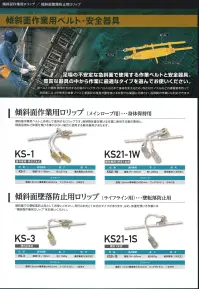 藤井電工 KS21-1S 傾斜面墜落防止用ロリップ（ライフライン用）墜転落防止用（軽作業用） 1本つり専用ランヤード軽作業用（1本爪式）※この商品は受注生産になります。※受注生産品につきましては、ご注文後のキャンセル、返品及び他の商品との交換、色・サイズ交換が出来ませんのでご注意ください。※受注生産品のお支払い方法は、先振込（代金引換以外）にて承り、ご入金確認後の手配となります。 関連情報 カタログ 53ページ