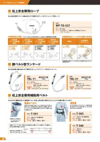 藤井電工 TBL-11 胴ベルト型ランヤード 胴ベルト型ランヤード桂上安全帯と組み合わせて使用するショックアブソーバ付きランヤード仕様品番:TBL-11品名:胴ベルト型ランヤード 関連情報 カタログ 39ページ