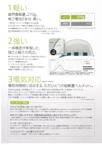 ワールドマスト　ヘルメット AA17 AA17型HA5E3-K17式 ヘルメット（通気孔なし） DIC HELMET軽神 KEIJINこの軽さ、想像以上。圧倒的な軽さで、働く人の毎日を変えるヘルメット働く人を守る安全保護具。とても大切なものですが、頭からつま先まで多くの装備は身につける人の負担にもなります。全ての働く人の負担を軽くするため、AA17「軽神」は圧倒的な軽さと強さを兼ね備えた新世代のヘルメットとして誕生しました。1.軽い業界最軽量270g。単三電池5本分、軽い。※2017年2月現在一般的なヘルメットの重量は400g前後。これに対しAA17「軽神」の重量はわずか270g。この重量差はなんと、単三アルカリ乾電池5本分にも相当します。毎日長時間着用する方ほど、違いの大きさを実感して頂けます。2.強い一体構造が実現した、強さと軽さの両立。軽いからといって、安全性への妥協はありません。従来別々の部品であったシェル（帽体）とライナー（衝撃吸収体）を「インモールド工法」で一体成型。一体構造の強みで、衝撃吸収性能はそのままに飛躍的な軽量化に成功しました。3.電気対応電気用規格に対応する、ただひとつの超軽量ヘルメット。従来300g前後の「超軽量」カテゴリーには、電気非対応の特殊素材を用いた高価なヘルメットしか存在しませんでした。AA17「軽神」はABSという一般的な素材を用いながら、構造と工法を磨き上げることで超軽量と電気用規格（7000V以下）を同時に達成。今までの超軽量ヘルメットが選択肢になかった電気工事ユーザーにも、超軽量の快適さをご提供します。よくあるご質問●どのような用途に向いていますか？塗装や内装工事など上を向く作業や、身に着ける装備の多い高所作業に特に向いていると言えますが、今まで「超軽量ヘルメット」という選択肢がなかった電気工事ユーザー（通気孔付きを除く）や、女性ユーザーにもおすすめです。●あまりにも軽いのですが、保護性能は従来品と変わらないのでしょうか？一般的な作業用ヘルメットと同じ厚生労働省の保護帽規格「飛来・落下物用」と「墜落時保護用」に加え、通気孔なしタイプは「電気用」（7000V以下）の検定にも合格しており、安心してお使い頂けます。●インモールド工法とは？シェルをライナーの金型にセットし、両者を溶着・一体化する工法です。超軽量の自転車用ヘルメットでは一般的な工法ですが、産業用ヘルメットでの製品化は業界初（当社調べ）となります。（工法の特性上、シェルに細かいキズが入る場合がございます。）●シェルとライナーは分離できますか？シェルとライナーは強固に一体化しており、分離しない構造になっています。※この商品はご注文後のキャンセル、返品及び交換は出来ませんのでご注意下さい。※なお、この商品のお支払方法は、先振込（代金引換以外）にて承り、ご入金確認後の手配となります。 関連情報 カタログ 2ページ