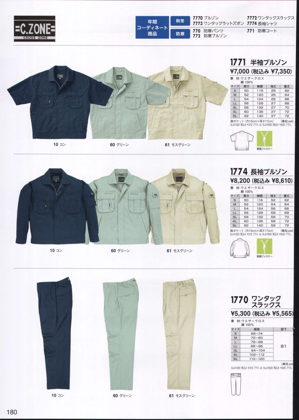 ユニフォーム1.COM 作業服JP メンズワーキング ジーベック 2012 春夏