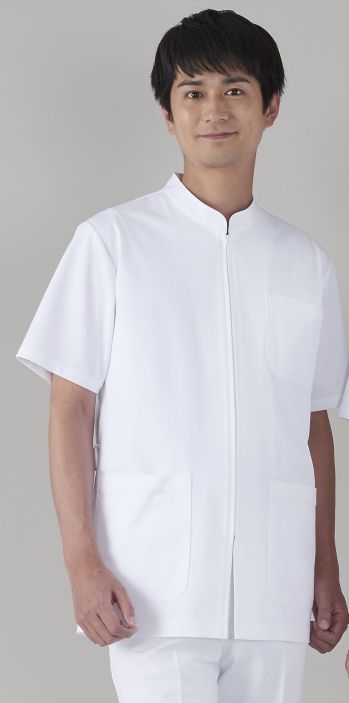 ドクターウェア 半袖ジャケット（ブルゾン・ジャンパー） アプロン 201-20AP メンズジャケット 医療白衣com