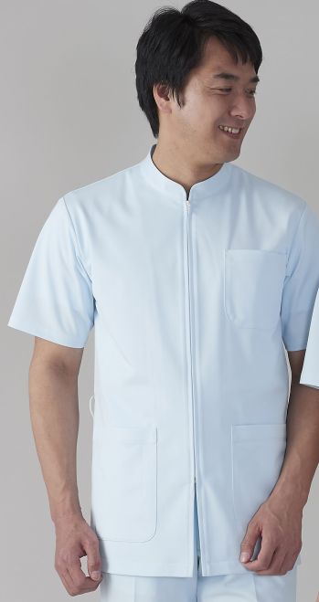 ドクターウェア 半袖ジャケット（ブルゾン・ジャンパー） アプロン 201-21AP メンズジャケット 医療白衣com