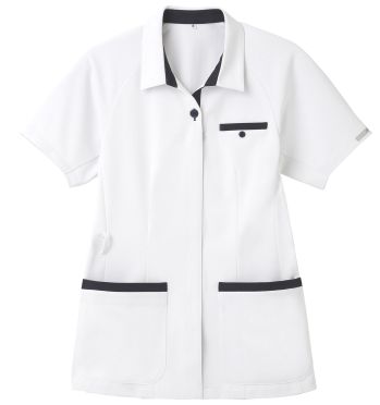 ナースウェア 半袖ジャケット（ブルゾン・ジャンパー） アプロン 511-80AP レディスシャツジャケット 医療白衣com