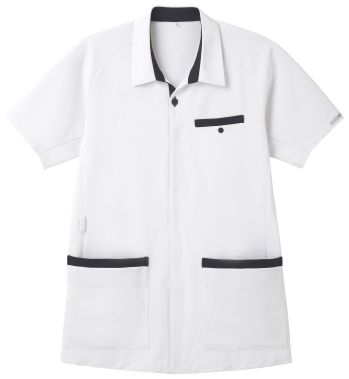 ナースウェア 半袖ジャケット（ブルゾン・ジャンパー） アプロン 607-80AP メンズシャツジャケット 医療白衣com
