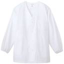 アルベチトセ AB-6400 白衣（長袖）（男） 薄手でほどよい光沢感のあるコックシャツの定番生地。適度なハリ感があり、パリッとした清潔な印象を与えます。