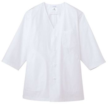 アルベチトセ AB-6401 白衣（七分袖）（男） AB-302七分袖和食コート（男）の代替商品です。