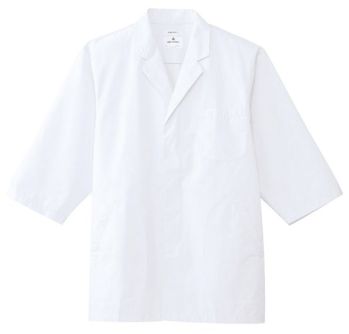 厨房・調理・売店用白衣 七分袖白衣 アルベチトセ AB-6507 白衣（七分袖）（男） 食品白衣jp