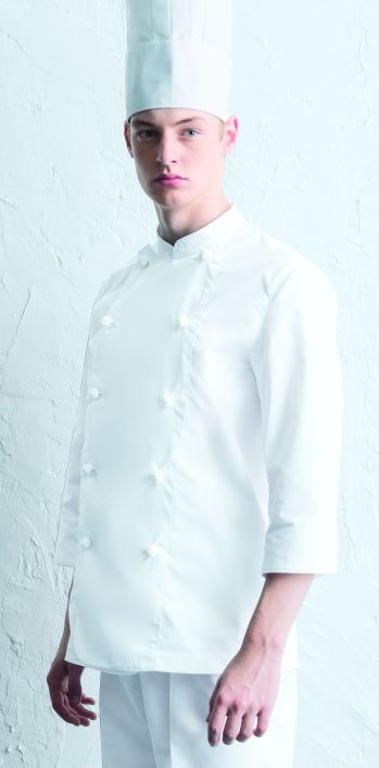 厨房・調理・売店用白衣 七分袖コックコート アルベチトセ AS-6800 七分袖コックコート（兼用） 食品白衣jp
