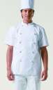 アルベチトセ・厨房・調理・売店用白衣・AS-7301・コックコート（半袖）（兼用）