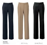 アルベチトセ AS-8706 パンツ（男） 【見えない脅威から、食の安心をサポート】制菌+抗ウイルス＆抗カビ加工with コロナ、afterコロナ時代の到来で、飲食業界はこれまで以上に衛生管理に対する意識が高まっています。ユニフォームを通して食の安全をサポートするため、繊維上の特定ウイルスの数を減少させる抗ウイルス加工をアイテムにプラス。新鮮な食材や惣菜、お弁当などを扱う食のシーンをサポートするユニフォームの登場です。●デオファクターアンチウイルスデオファクター Antivirusは、従来のデオファクターの制菌作用に加え、抗ウイルス作用と抗カビ作用を追加した、新たな生地加工技術です。衣類や繊維製品に付着する最近の増殖を抑制し、ウイルスの数を減らします。※DEOFACTOR®は高橋練染(株)の登録商標です。・ミネラル酸素触媒がOHラジカルを生成し、有害菌やウイルスを減少。デオファクター Antivirusの成分に含まれる天然鉱物ミネラル（鉄・カリウム・アルミニウム・チタン・ゼオライト）が、空気中の水分と反応し、OHラジカルを生成します。それにより、細菌の増殖を抑制し、ウイルスの数を減らします。・昼夜問わず、空気で浄化するデオファクター Antivirusデオファクター Antivirusの成分は、空気と反応して有害物質を無害化すると、再び水と酸素にもどり、空気中に還っていきます。光触媒は光（紫外線）がなければ反応しませんが、デオファクター Antivirusは夜間や、光が届きにくい場所でも空気と反応し、効果を発揮し続けます。