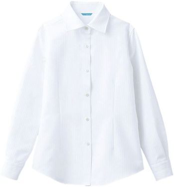 アルベチトセ BC-6912 長袖シャツ（女） 【blanchi】モダンな印象のワイドカラーシャツ。スマートに軽やかにお客さまをエスコート。安心感と確かな信頼をいざなうベーシックスタイルです。●着心地と耐久性を両立させた、次世代素材を採用:高温環境を余儀なくされる厨房でも、快適に作業ができるように、肌触りが良い綿混の糸と、特殊なポリエステル糸「スプリンジー」を合わせて織り込んだ、交織生地を採用。抜群の吸汗性を発揮し、快適な着心地をキープします。また、耐久性や形態安定性にも優れているので、洗濯の頻度が高くても痛みにくく、末永く愛用していただけます。 ●美しさとイージーケアを実現する、ハイグレードな縫製:ほつれに強い「折り伏せ縫い」による縫い代処理を採用しました。合わせて、生地と糸の伸び率の違いによって、生地に縫いつれが発生する現象、「パッカリング」を抑制する特殊糸を使用。高品質な縫製により、イージーケアでいつまでも美しいフォルムを保ちます。