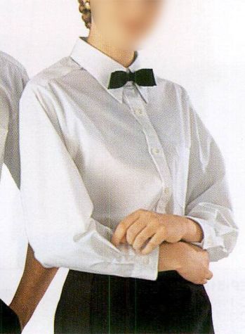 アルベチトセ EP-843 半袖カッターシャツ（女） 高級感のある、オフホワイトのカッターシャツ。 ※掲載写真は長袖になります。