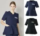アルベチトセ FR-0008 スクラブ(女) ウエストシェイプでスッキリ見えが叶うスクラブ。胸元の2本のラインで洗練された印象に。●袖山ギャザーデザイン●右脇ポケットの上にウエストループ付●右脇ポケットにオリジナルピスネーム付美シルエットを保つハリのある素材。伸縮性もあり、動きに心地よくフィット。高い耐久性を持ち、乾きやすくシワになりにくいポリエステル糸を使用。丈夫な平織を2枚重ねた二重織なのでハリ感があり、美しいシルエットを保ちます。伸縮性も高く、医療・介護現場でのあらゆる動きをサポートします。
