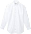 アルベチトセ KM-4092 長袖ピンタックウイングカラーシャツ（男） 存在感のあるピンタックと、ウイングカラーで華やかに