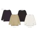 アルベチトセ RW-0003 カットソー(長袖)(兼用) 洗練ボートネックが光る、タフで上質な万能Tシャツ靱江千草氏がバスクシャツのデザインから着想を得たカットソー。「扱いやすく・動きやすく・丈夫」という三拍子に加え、襟元の洗練されたデザインが王道のTシャツとしてシンプルなユニフォームを引き立ててくれる万能なアイテムとなっています。襟元は広く横に開いたボートネックで、生地にはざらつきのある表面感を持つ空紡天竺を使用し、厚手でしっかりしたジャージー素材となっております。何度もご着用回数を重ねることで味のあるシャツソーとしてご愛用いただけます。【 ARBE REWIND -アルベ リワインド- 】あくまでシックに、でもモダナイズされたシルエット。スタンダードなものを現代的に新しくよみがえらせた「ARBE REWIND」。ブランド名のREWIND(リワインド)は「巻き戻す」や「若返る」という意味があり、さらに新たな風という意味の「WIND」との2つの意味を持たせています。ワークウェアやミリタリーウェアに影響と尊敬の念を持つファッションデザイナー靱江千草氏の基本に帰りながら、新たにクリエイションしたarbeの新ラインです。仕様品番:RW-0003品名:カットソー(長袖)(兼用)
