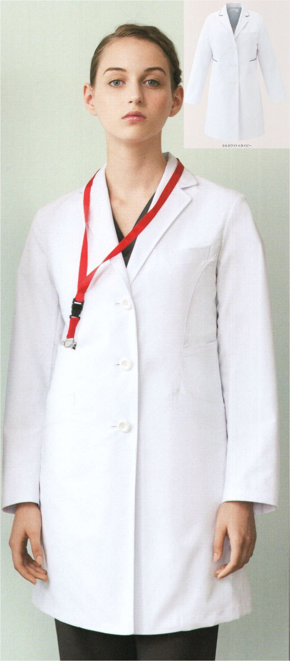 医療白衣com ドクターコート（女） MIZUNO MZ-0113 医療白衣の