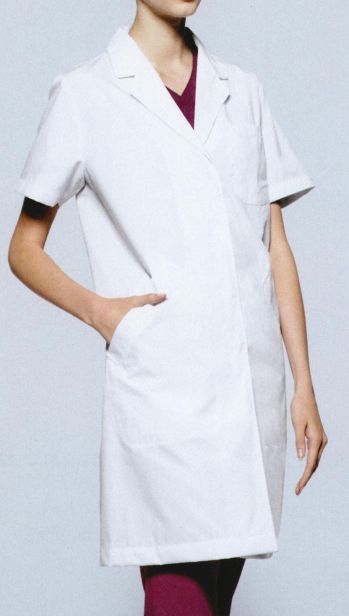 ドクターウェア 半袖コート MIZUNO MZ-0221 ドクターコート（半袖）（女） 医療白衣com