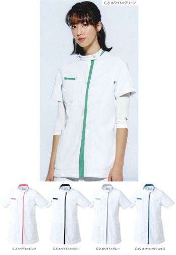ドクターウェア 半袖ジャケット（ブルゾン・ジャンパー） MIZUNO MZ-0233 ケーシージャケット 医療白衣com