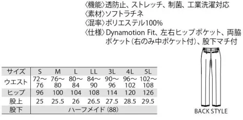 MIZUNO MZ-0178 パンツ（男） 清潔感と誠実さをあわせもつジャケット＆パンツスタイルにも、ミズノらしいスポーティーさを。動きやすく、快適に着られる工夫を各所にちりばめた、こだわりのアイテムを揃えました。DynamotionFitMIZUNO Dynamotion Fitは、解剖学や3DCGを使ったトップアスリートの動作解析を基に運動時の動きやすさを追求したウェア構造です。動的機能裁断や機能素材選定により、ウェアの引きつれや圧迫感を軽減し、運動中のフィット感を高めることでパフォーマンスを向上させます。●中ポケット付き携帯品の仕分けに便利なダブルポケット仕様。収納力に優れています。●動きやすい股下マチ股下部分にマチを入れることで、足さばき時の引きつれを防止し、快適な動きを実現します。EPICOMODO®「エピコモド®」は病院内で使用される繊維製品上のMRSA（メチシリン耐性黄色ブドウ球菌）の増殖を抑制する制菌生地。・繊維製品上のMRSA・黄色ブドウ球菌・肺炎桿菌などの増殖を抑制。・SEKの制菌加工（特定用途）基準に合格し、SEKマーク（赤色）を表示可能。・洗濯後も効果はほとんど変わりません。・肌に優しく安心です。 サイズ／スペック