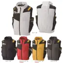 作業服JP 男女ペア ベスト アタックベース 09940 HUMMER 空調風神服 チタンベスト（ファン・バッテリー別売）