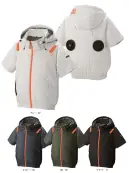 アタックベース 1145 The tough 空調風神服 チタンフード半袖ブルゾン（ファン・バッテリー・ペルチェ別売）