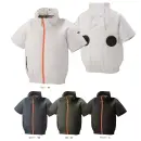 アタックベース 2245 The tough メガカスタム付き 空調風神服 チタン半袖ブルゾン（ファン・バッテリー・ペルチェ別売）