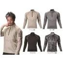 作業服JP 男女ペア 長袖シャツ アタックベース 53015 ピンソニックZIPアップ