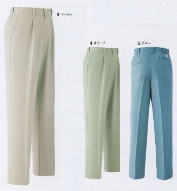 旭蝶繊維 E711 パンツ（ワンタック 脇シャーリング） E710 SERIES   衣服内気候で、ムレ感・暑熱感・冷え感がなく、いつも快適な着装感。