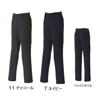 レディースワーキング パンツ（米式パンツ）スラックス 旭蝶繊維 E8707 レディースパンツ ノータック 作業服JP