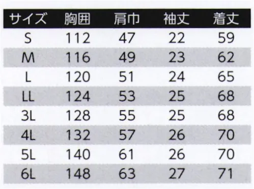 旭蝶繊維 E7101 半袖ブルゾン（ノーフォーク） E7101/E7103 SERIES   ナノプロテクトの実力体感。汚れにくくてムレない。持続性吸水防汚加工。つっぱり感なしでストレスフリー。 背部分にメッシュを使い通気性をアップ。雨ブタにマジックテープ付で出し入れ楽々。 「スゴ腕革命」人間工学の側面から前身頃・後身頃に、一枚の布でカッティングした第3の「脇身頃」を、脇の裾から袖口まで取り付けました。これにより脇の下のツッパリが軽減され、自由な運動性に優れ、美しいシルエットも保たれます。※2014年9月より、定価・販売価格を改定致しました。 サイズ／スペック