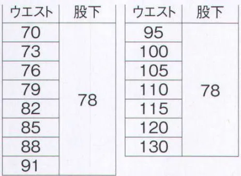 旭蝶繊維 E772-A カーゴパンツ（ワンタック） E770Series 作業工程で大切な商品を傷つけるのを未然に防止。 エコ×JIS帯電防止×傷つけ防止。 傷付け防止設計。ファスナーとボタン等の露出を抑えて商品への傷を防止。車関係、運送、ガス等、製造業全般へお勧めの最新ウェア。 ●前ポケット袋布二重補強。力の掛かる部分を二重に補強。 ●Dカン吊り下げループ付き。 ●コインポケット（右脇ポケット内） ●反射パイピング（左右カーゴポケット） サイズ／スペック