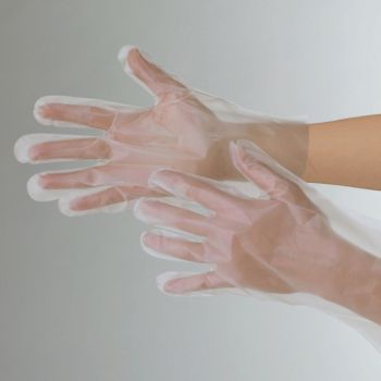 食品工場用 手袋 アイトス HH6169-001 エンボスクリアー手袋（100枚入） 食品白衣jp