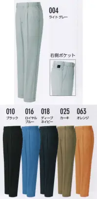 アイトス AZ-30450 ワークパンツ（1タック） AZITO COOL DRY Series「ドライ愛す」仕様で涼感UP！(背ヨーク&背中、脇下部分）鮮明なCOLOR LINE UPで、スタイリッシュ感を演出。●腰部にベンチレーションを設け、快適性UP。※「3S」、「SS」サイズはレディースシルエットです。