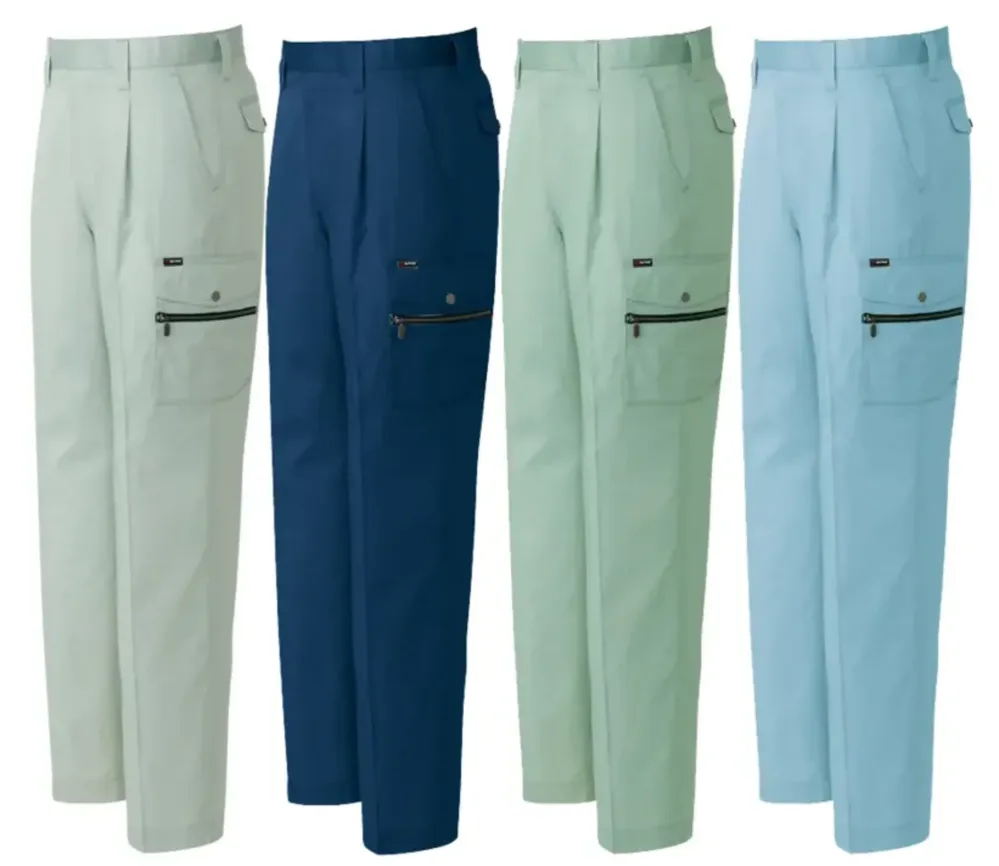 春夏用]エコサマー裏綿 カーゴパンツ[ツータック](61-5564) | アイトス株式会社 | 作業着・作業服の通販ならワークユニフォーム  [アイトス] カーゴパンツ（２タック）【春夏】 作業服 #AZ-284 マスタード 76