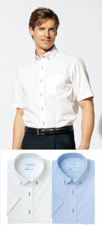 ブレザー・スーツ 半袖Ｙシャツ アイトス AZ-43062 半袖ボタンダウンシャツ 作業服JP
