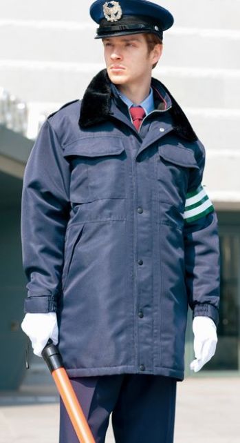セキュリティウェア 防寒コート アイトス AZ-8465 防寒コート（セミロング） 作業服JP