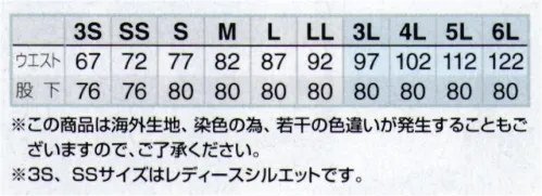 アイトス AZ-2421 カーゴパンツ（ノータック） ULTRA STRESSFREE WORKING異次元の軽さ×全方向ストレッチ=ウルトラストレッチフリーパンツストレスフリーなワーキング環境を実現する新ストレッチ素材（Scrumtech®-U）を採用。高弾性糸を締め上げ、高密度に編み上げることで高いストレッチ性を獲得しすぐれた保形性と、おどろくほどのしなやかさ、写虫い表面感を持った丈夫で軽い新次元のストレッチ素材です。※この商品は海外生地、染色の為、若干の色違いが発生することもございますので、ご了承ください。 サイズ／スペック