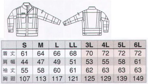 アイトス AZ-2701 長袖ブルゾン 360°全方向高視認性仕様、JIS T8127 CLASS3対応の実力派。AZ-2701 長袖ブルゾン（CLASS2）+AZ-2720ワークパンツ（CLASS2）=CLASS3夜間の作業はもちろん日中の明るい場所でも極めて高い視認性を発揮する高品質素材を採用。軽量軽快な着心地で作業者の安全性を確保します。360°すべての方向から視認できるように反射材料の配置を考慮した設計。JIS T8127対応のこれからのグローバルスタンダードとなる高視認性ウェアです。空港、鉄道、港湾、駐車場、工事現場、高速道路、トンネルなどに。高視認性長袖ブルゾンあらゆる方向からの高い視認性を発揮するように反射材料の配置を考慮。軽量、快適な素材で夜間、日中を問わず安全確保に貢献します。●ノーフォーク胸まわりにゆとりが生まれ、腕が動かしやすい。●名刺ハンガーIDや名刺フォルダー等を吊るすハンガー。●右側ファスナー付ポケット右側ポケットにはメモ類や小物などの収納に便利なファスナーポケットを装備。●袖ペン差し（ツイン）作業中でも取り出しやすい位置にペン差しを装備。●ウエストアジャスター●全方向360°に高視認性材料（蛍光生地、再帰性反射材）を使用。●衿・袖ネイビー配色衿、カフス、手首裏などの汚れやすい部分に濃色（ネイビー）を配して汚れが目立ちにくく配慮。 サイズ／スペック