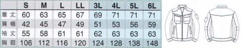 アイトス AZ-30630 長袖ブルゾン 遮熱ウェア アジトペンタスストレッチペンタスUF4つの効果！●遮熱ライトツイルに比べ体感温度が低く感じられます。繊維形状と特殊ポリマーにより太陽光を反射。日射エネルギーの吸収を抑え、衣類内の温度を低く保ちます。●UV紫外線遮蔽率95％以上日焼けの原因となる紫外線（UVB波）や、神秘に直接影響する紫外線（UVA波）を遮蔽し、日焼け防止と体への負担を軽減します。●防透け繊維の形状とポリマーの相乗効果で、光の乱反射を起こし生地の透けを防止。更に、扁平形状により生地表面のカバーリング性が向上、白色や淡色系でも衣類の透けを防ぎ、安全な着用を実現します。●吸水速乾扁平多葉断面の形状とミクロンレベルの微細な凹凸が繊維間に大小様々な大きさの空隙を形成。毛細血管現象で優れた吸水性と拡散による速乾性を生み出します。詳細特徴-背裏メッシュ仕様-右胸ポケット-ペン差し付ポケット-切替配色-袖ペン差し-袖口アジャスター-背肩ヨーク-内ペン差し-内ポケット サイズ／スペック