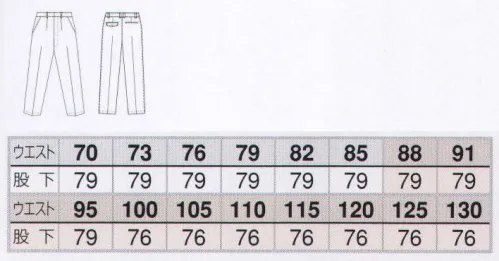 アイトス AZ-3220-B ワークパンツ（1タック）（125cm以上） 高品質な素材で信頼と安心のニュースタンダード。倉庫作業でも！工場でも！デリバリーでも！オフィスワークでも！ いつまでも飽きのこないデザインに、最新の機能とシルエットをプラスしたこれからの新しいスタンダードです。※他サイズは「AZ-3220-A」に掲載しております。 サイズ／スペック